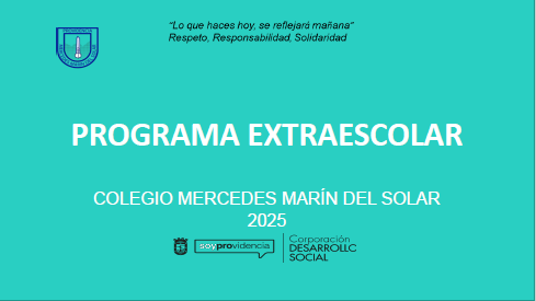 Inscripción Talleres Extraprogramáticos 2025